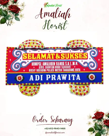 Papan Bunga Ucapan Selamat Ranomuut